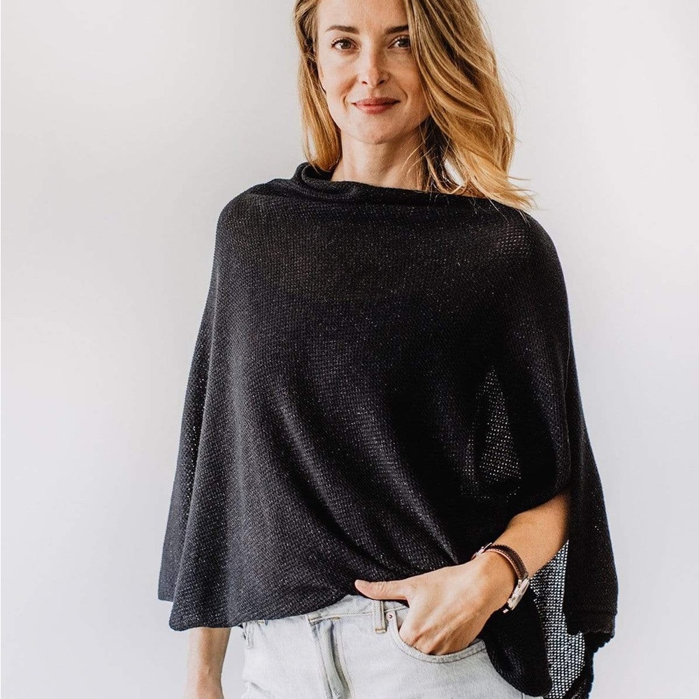 Weareama Black Sparkle Cocoon Nursing Cover